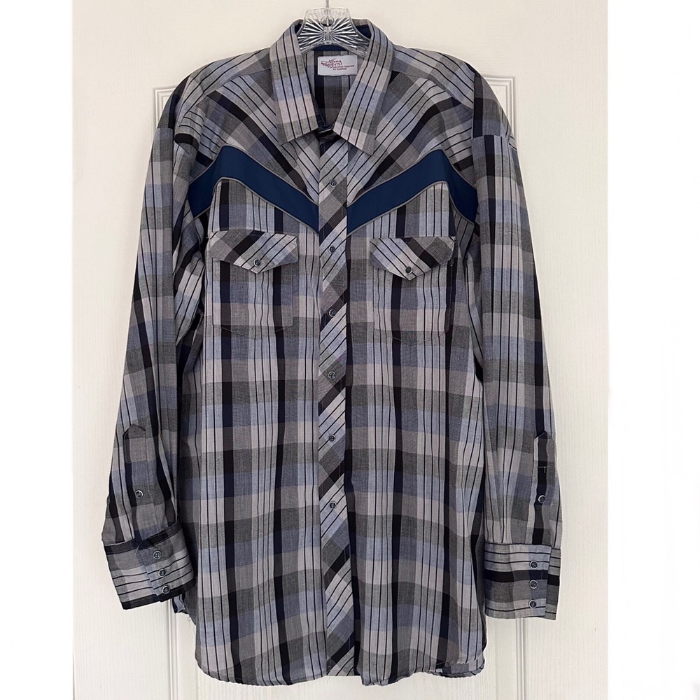 Vintage Kenny Rogers Western Collection by Karman Pearl Snap Up Shirt